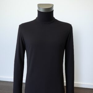 Men’s Long Sleeve Stretch T-Shirt with High Neckband