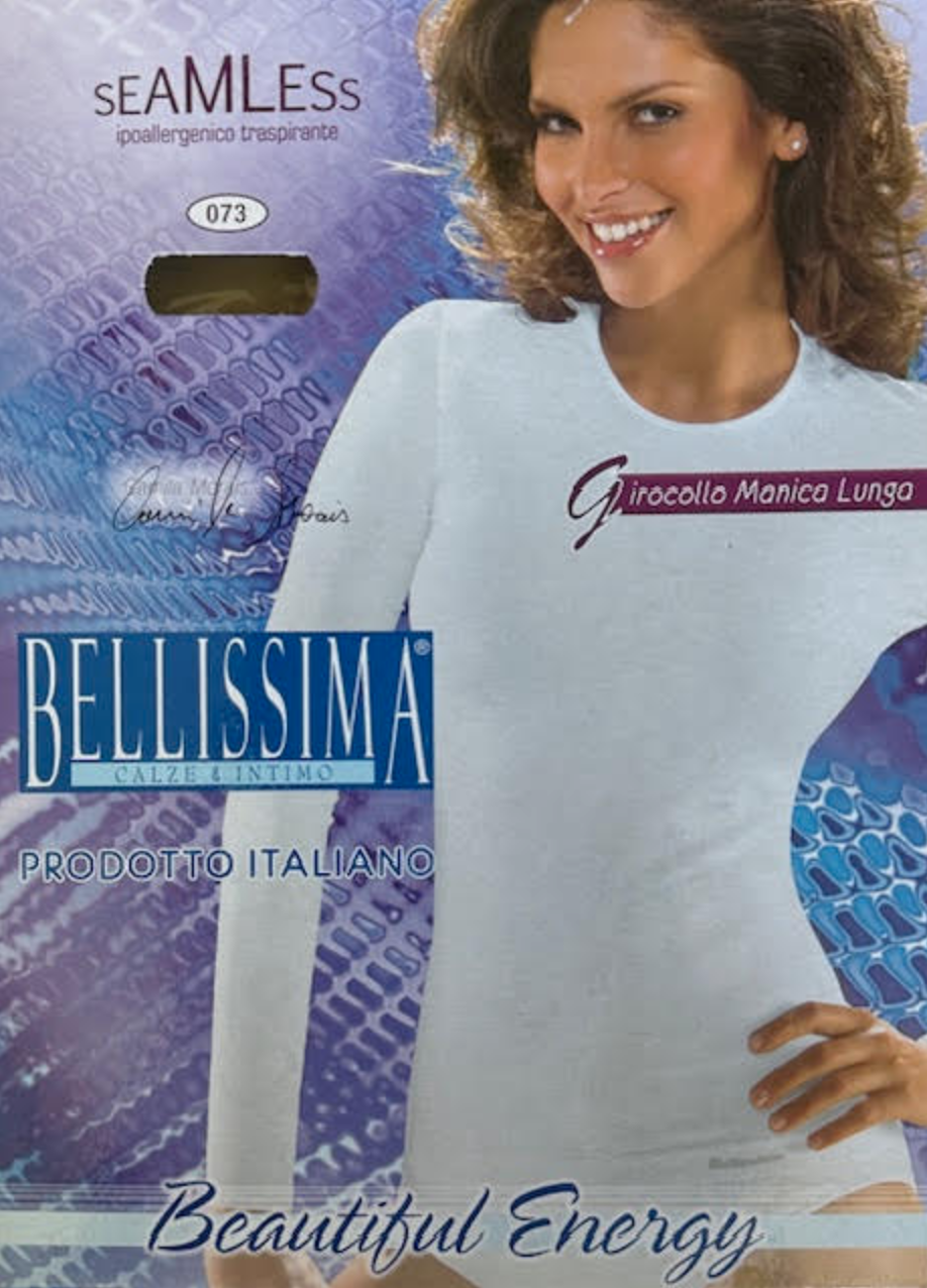 Long Sleeve High Round Neck T-Shirt - Image 2