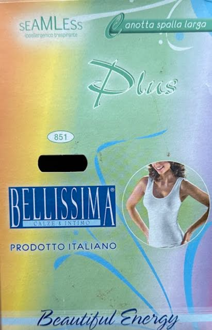 Women's Wide Shoulder Vest Plain Singlet - Plus Size Only - Image 2