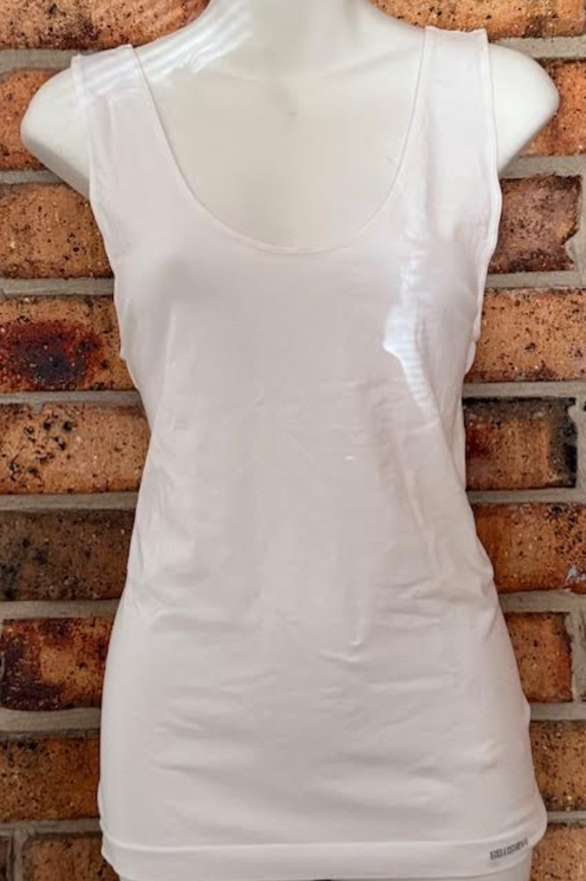 Women's Wide Shoulder Vest Plain Singlet - Plus Size Only