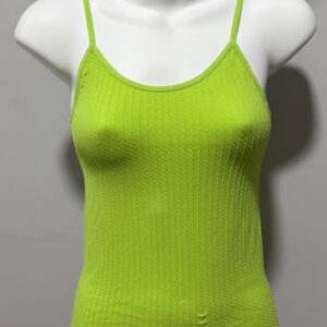 Ribbed Tank Top with Thin Straps