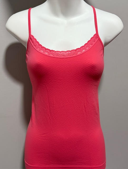 Yoga Thin Spaghetti Strap Singlet with Pattern & Lace